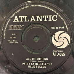 Patti LaBelle And The Bluebells All Or Nothing USED VINYL 7INCH SINGLE 45 RPM MONO