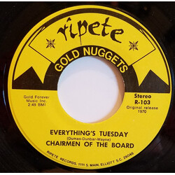 Chairmen Of The Board Everything's Tuesday / Give Me Just A Little More Time USED VINYL 7INCH 45 RPM