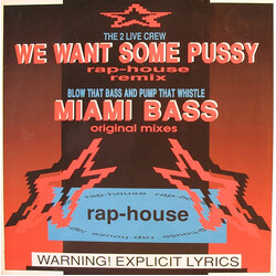 The 2 Live Crew / Blow That Bass And Pump That Whistle We Want Some Pussy (Rap-House Remix) / Miami Bass (Original Mixes) VINYL 12" USED