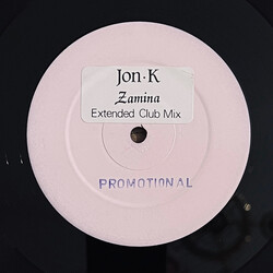 Jon K Zamina (Extended Club Mix) USED VINYL 12INCH 45 RPM SINGLE PROMO WHITE LABEL
