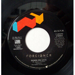 Foreigner Down On Love Vinyl 7" USED