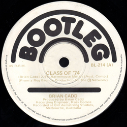 Brian Cadd Class Of '74 Vinyl 7" USED