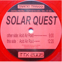 Solar Quest Acid Air Raid VINYL 12" USED