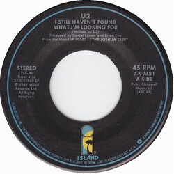 U2 I Still Haven't Found What I'm Looking For USED VINYL 7INCH SINGLE
