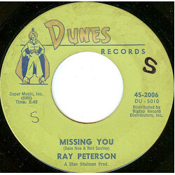 Ray Peterson Missing You / You Thrill Me USED VINYL 7INCH 45 RPM