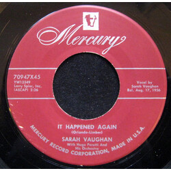 Sarah Vaughan It Happened Again / I Wanna Play House USED VINYL 7INCH 45 RPM SINGLE