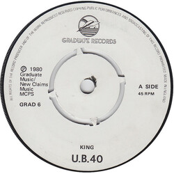 UB40 King / Food For Thought USED VINYL 7INCH 45 RPM
