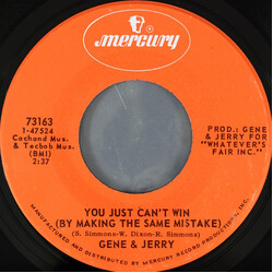 Gene Chandler / Jerry Butler You Just Can't Win (By Making The Same Mistake) USED VINYL 7INCH 45 RPM