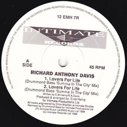 Richard Anthony Davis Lovers For Life VINYL 12" USED