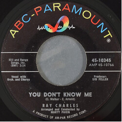 Ray Charles You Don't Know Me / Careless Love USED VINYL 7INCH 45 RPM SINGLE
