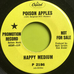 The Happy Medium Poison Apples USED VINYL 7INCH 45 RPM SINGLE PROMO