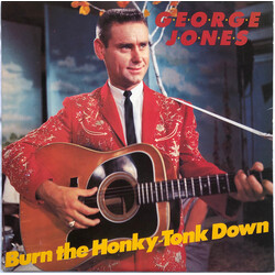 George Jones (2) Burn The Honky-Tonk Down Vinyl LP USED
