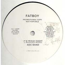 ADC Band It's Friday Night USED VINYL 12INCH 33 S RPM PROMO