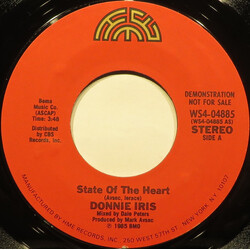 Donnie Iris State Of The Heart USED VINYL 7INCH 45 RPM