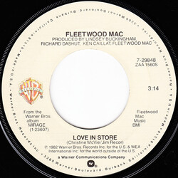 Fleetwood Mac Love In Store USED VINYL 7INCH 45 RPM SINGLE STEREO
