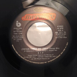 Kissing The Pink Certain Things Are Likely USED VINYL 7INCH 45 RPM SINGLE PROMO STEREO