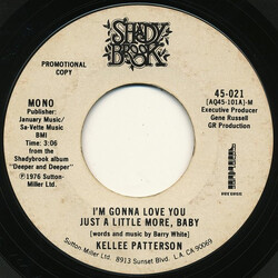 Kellee Patterson I'm Gonna Love You Just A Little More, Baby USED VINYL 7INCH SINGLE PROMO STEREO MONO