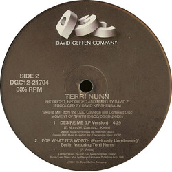 Terri Nunn Take My Breath Away (Remix) USED VINYL 12INCH 33 S RPM