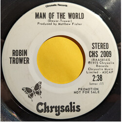 Robin Trower Man Of The World USED VINYL 7INCH 45 RPM SINGLE STEREO MONO PROMO