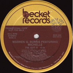 Warren G. Burris / Michelle (18) I've Got It USED VINYL 12INCH 33 S RPM SINGLE PROMO STEREO