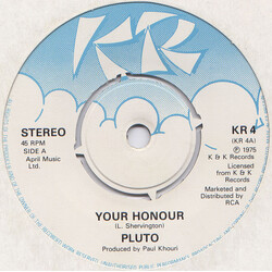 Pluto Shervington Your Honour USED VINYL 7INCH 45 RPM SINGLE