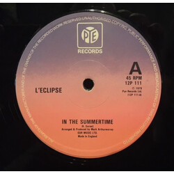 L'eclipse In The Summertime USED VINYL 12INCH 45 RPM