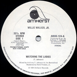 Willie Walker, Jr. Watching The Ladies USED VINYL 12INCH PROMO 33 S RPM