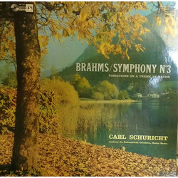 Johannes Brahms / Südwestfunkorchester Baden-Baden / Carl Schuricht / Joseph Haydn Symphony No. 3, Variations On A Theme By Haydn Vinyl LP USED