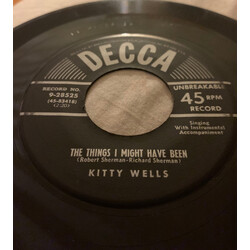 Kitty Wells The Things I Might Have Been / Divided By Two USED VINYL 7INCH 45 RPM SINGLE