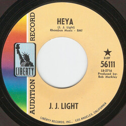 J. J. Light Heya / On The Road Now USED VINYL 7INCH 45 RPM SINGLE PROMO