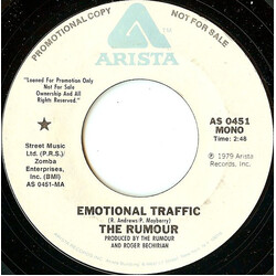 The Rumour Emotional Traffic USED VINYL 7INCH 45 RPM PROMO
