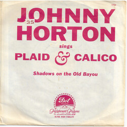 Johnny Horton Plaid & Calico USED VINYL 7INCH 45 RPM REISSUE