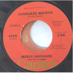 Merle Haggard / The Strangers (5) What Have You Got Planned Tonight Diana / Cherokee Maiden USED VINYL 7INCH 45 RPM