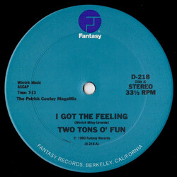 Two Tons O' Fun / Slick (2) I Got The Feeling / Space Bass VINYL 12" USED
