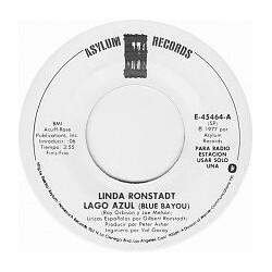 Linda Ronstadt Lago Azul (Blue Bayou) USED VINYL PROMO 7INCH