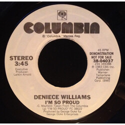 Deniece Williams I'm So Proud USED VINYL 7INCH 45 RPM SINGLE PROMO