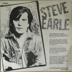 Steve Earle AOR Sampler USED VINYL 12INCH 33 S RPM PROMO SAMPLER