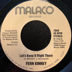 Fern Kinney Groove Me USED VINYL 7INCH 45 RPM SINGLE STEREO