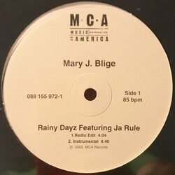 Mary J. Blige / Ja Rule Rainy Dayz VINYL 12" USED
