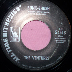 The Ventures Bunk-Shush / Walk - Don't Run USED VINYL 7INCH 45 RPM MISPRINT REISSUE