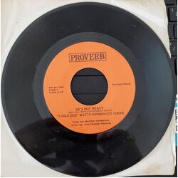 Watts Community Choir He's Not Heavy / The Lord's Prayer USED VINYL 7INCH 45 RPM SINGLE