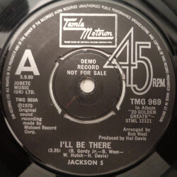 The Jackson 5 I'll Be There / A B C USED VINYL 7INCH 45 RPM SINGLE PROMO