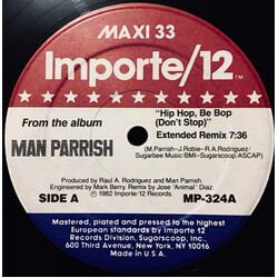 Man Parrish Hip Hop Be Bop / Heatstroke VINYL 12" USED