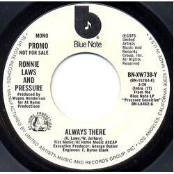 Ronnie Laws / Pressure (19) Always There USED VINYL 7INCH 45 RPM SINGLE PROMO STYRENE STEREO MONO