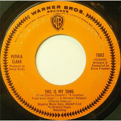 Petula Clark This Is My Song USED VINYL 7INCH 45 RPM SINGLE STYRENE