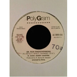 M Basic / Donna Summer OK. Run / She Works Hard For The Money USED VINYL 7INCH 45 RPM PROMO