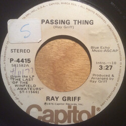Ray Griff A Passing Thing / Piano Man USED VINYL 7INCH PROMO STEREO