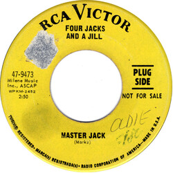 Four Jacks And A Jill Master Jack USED VINYL 7INCH 45 RPM SINGLE PROMO