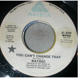 Raydio You Can't Change That USED VINYL 7INCH SINGLE PROMO