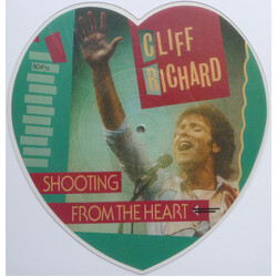 Cliff Richard Shooting From The Heart / Small World USED VINYL 7INCH SHAPE PICTURE DISC